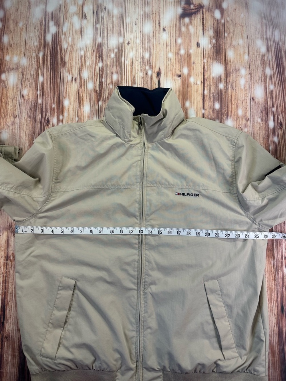 Tommy Hilfiger Men's Beige Full Zip Spell Out Yacht Hooded Jacket Size XXL - Picture 10 of 16
